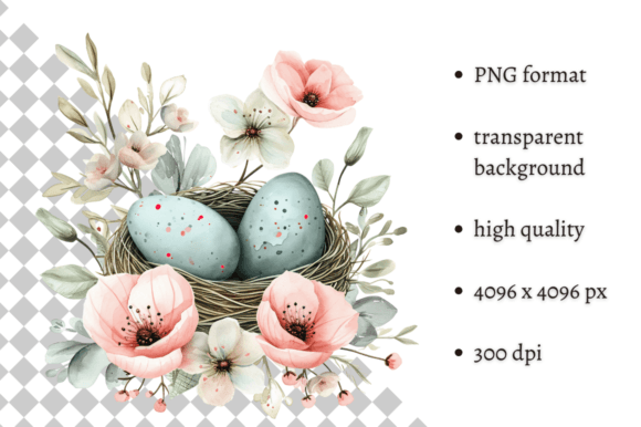 Download Watercolor Mint Easter Eggs Clipart - Premium Resources