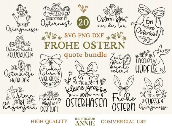 Download German Easter SVG Bundle - Ostern SVG - Easter svg bundle Collection