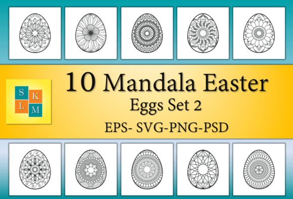 Download Easter Eggs: Mandala Coloring - Easter eggs Collection
