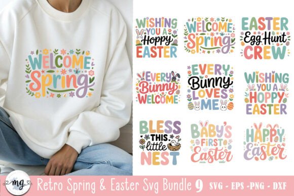 Download Retro Spring Easter SVG Bundle - Premium Resources