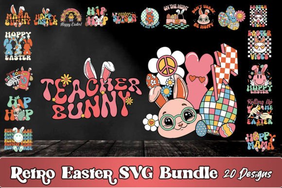 Download Retro Easter SVG Bundle - Easter svg bundle Collection