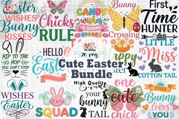 Download Cute Easter Quotes Bundle PNG - Easter quotes bundle Collection