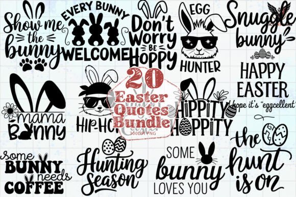 Download Easter Quotes Bundle Clipart PNG - Premium Resources